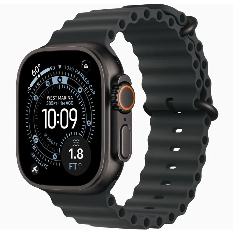 Apple Watch Ultra 3 GPS + Cellular 49mm Black Titanium Case with Black