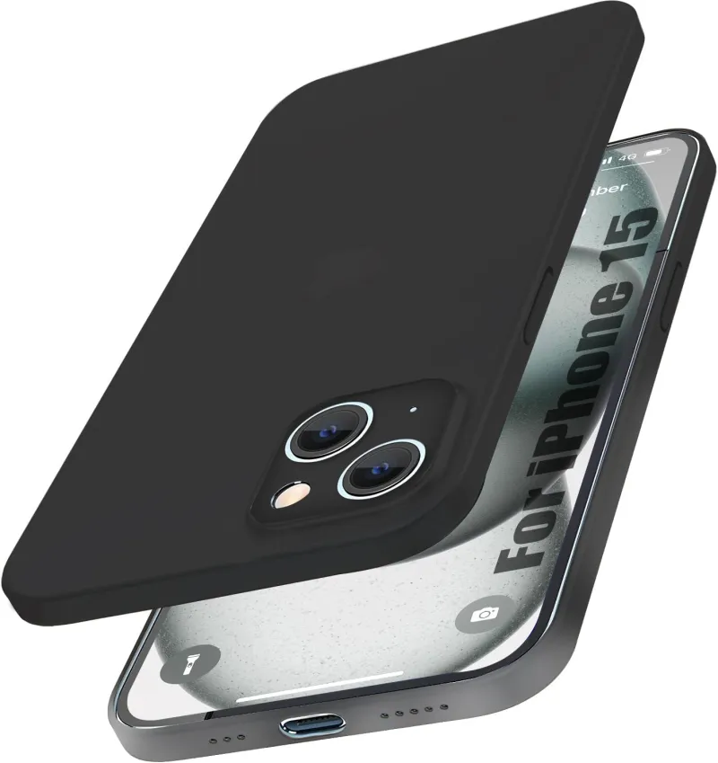 Enflamo Paper Soft Silicon Ultra Slim Back Cover Case for iPhone 15