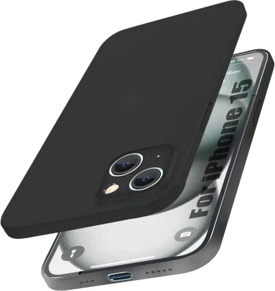 Enflamo Paper Soft Silicon Ultra Slim Back Cover Case for iPhone 15