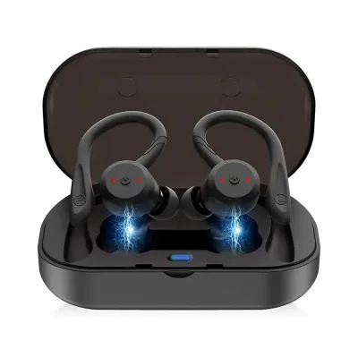 TWS True Wireless Earbuds V5.0 Bluetooth Headphones IPX7 Waterproof 3D