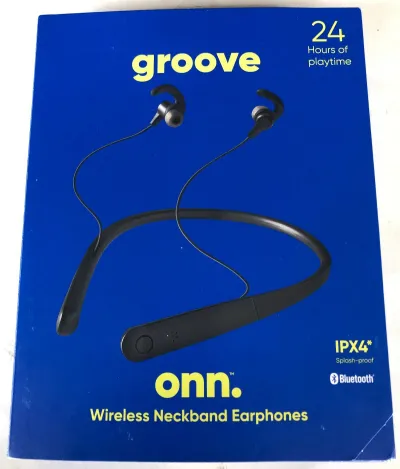 Onn Groove Bluetooth Wireless Bluetooth Neckband Earphones (100002892)