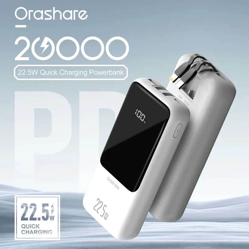 Orashare OH20Pro 20000mAh Powerbank 22.5W Super Fast Charging Power