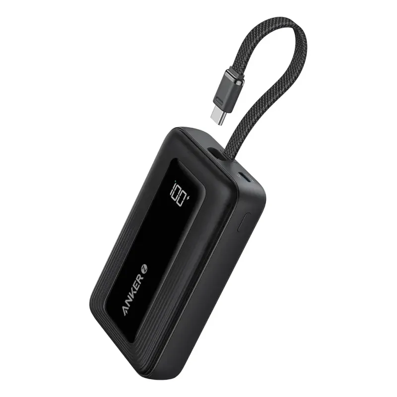 Anker Zolo Power Bank 20000mAh 30W with Built-in USB C Cable A1689